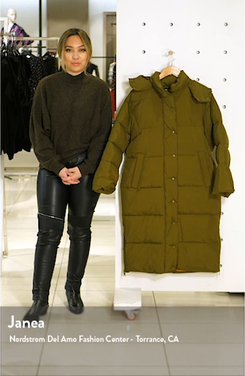 Longline Puffer Coat, sales video thumbnail