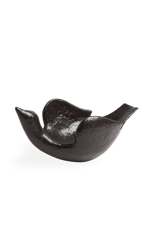 Jonathan Adler Vallauris Flying Bird Bowl In Black