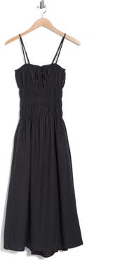 Onia Shirred Midi Dress
