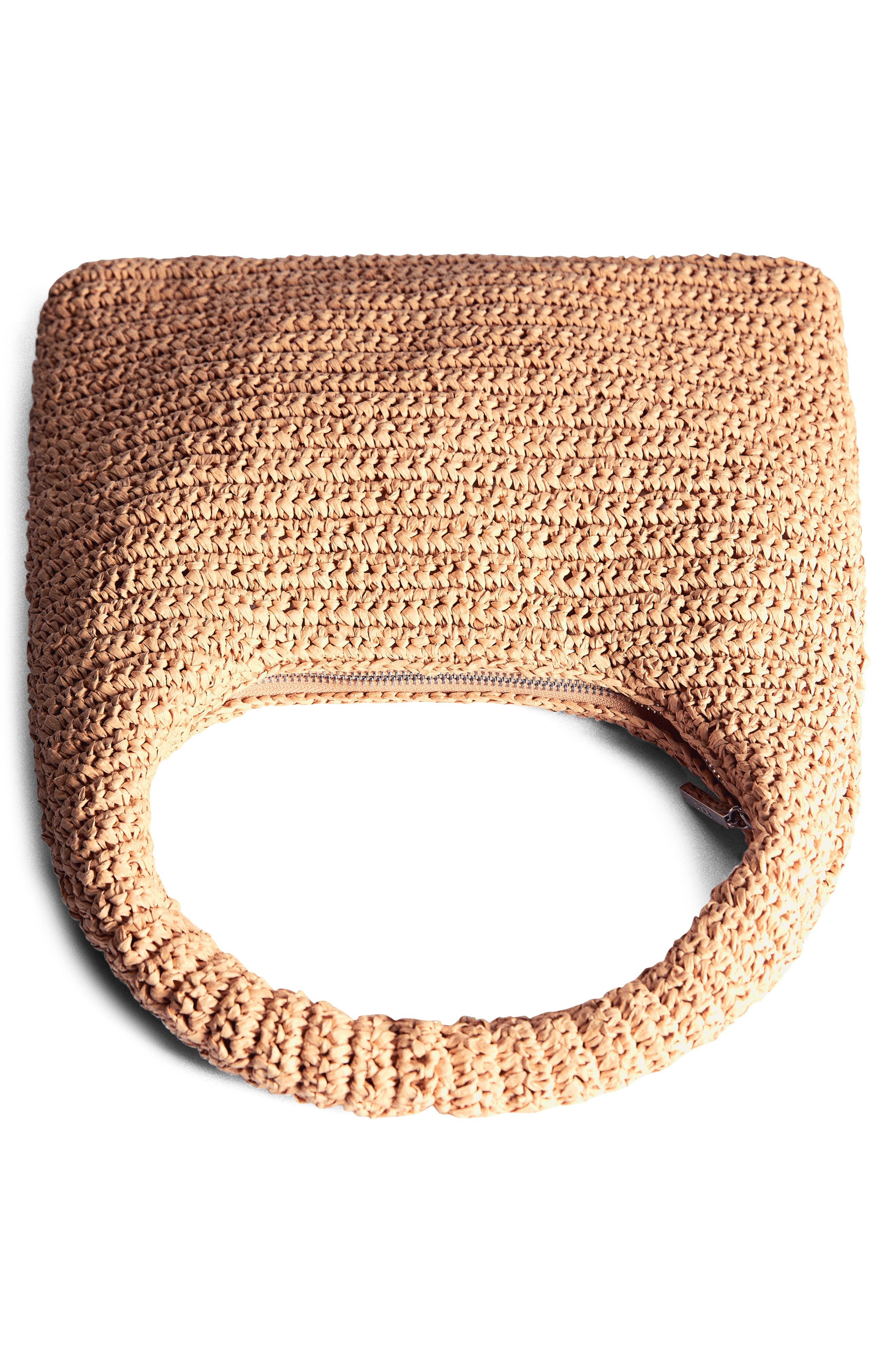 MANGO Straw Shoulder Bag, Alternate, color, 