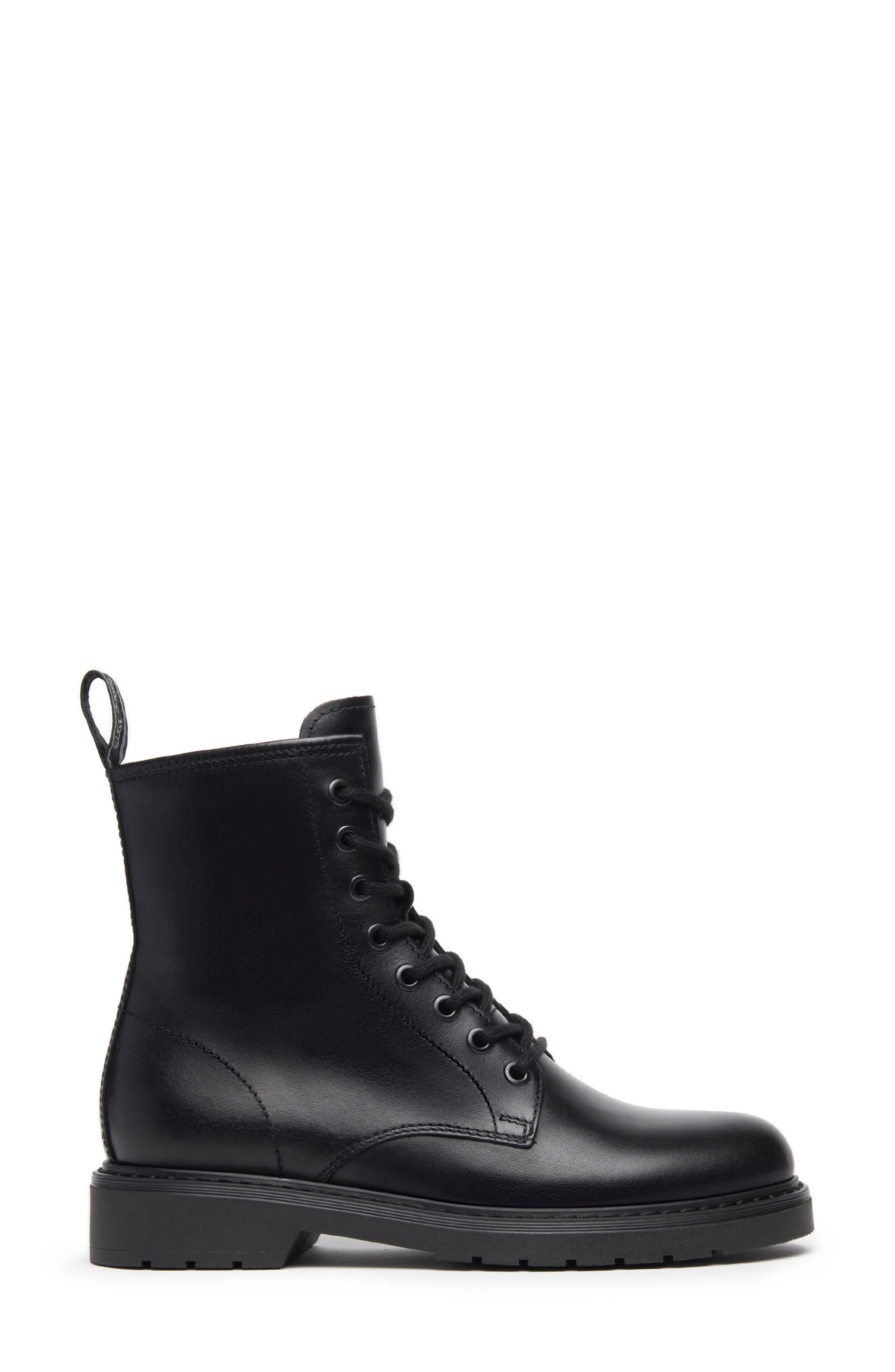 NeroGiardini Clean Combat Boot, Alternate, color, Black