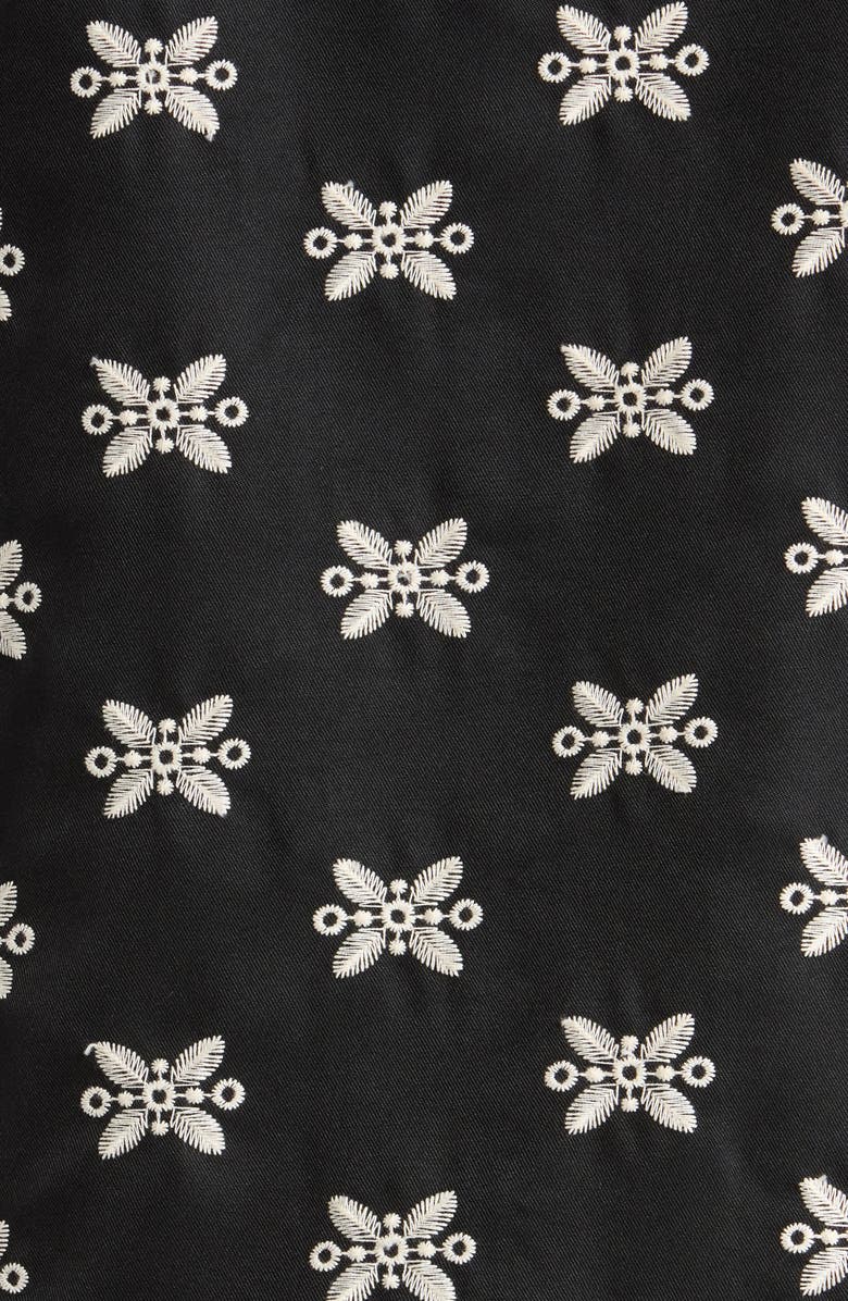 RIZORT Ronan Embroidered Camp Shirt, Alternate, color, Black