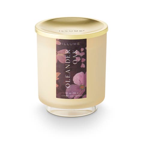 Beautifully Done Oleander Oak Signature Glass Candle, 284g