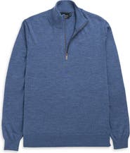 Rodd & Gunn Nobles Funnel Neck Merino Wool Half Zip Sweater