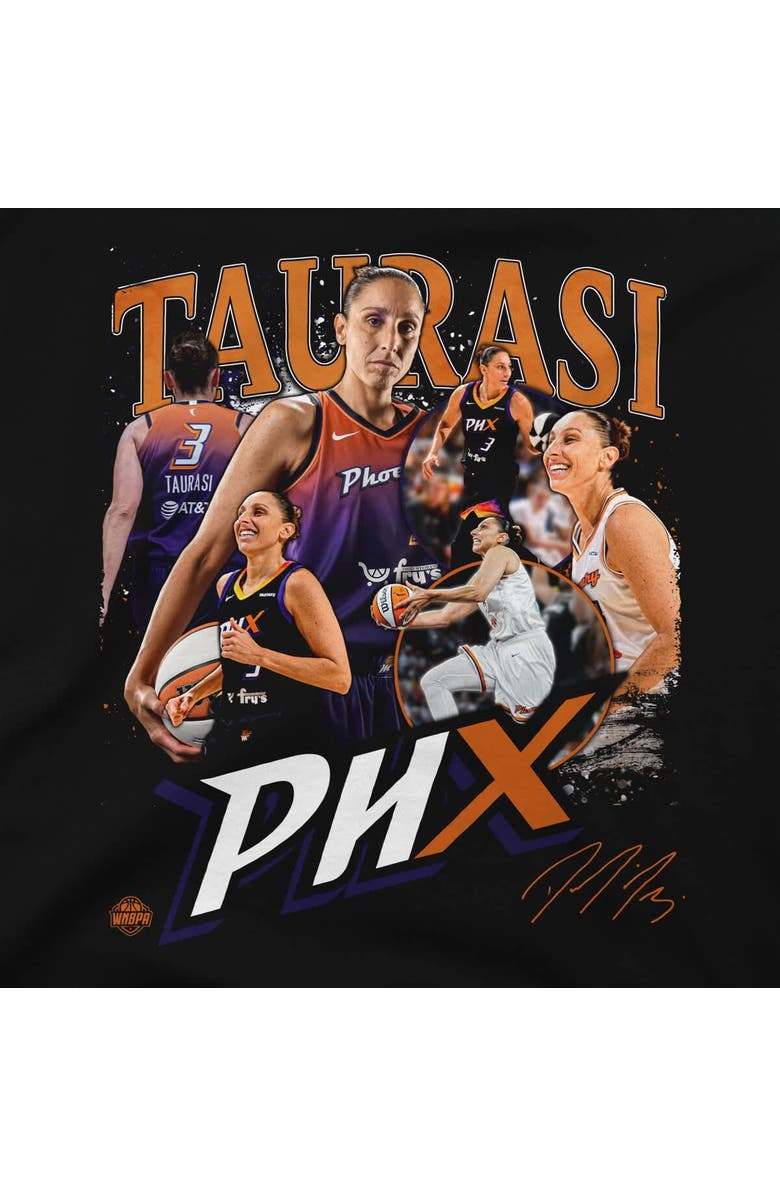 Stadium Essentials Unisex Stadium Essentials Diana Taurasi Black Phoenix Mercury Crossroads T-Shirt, Alternate, color, Black