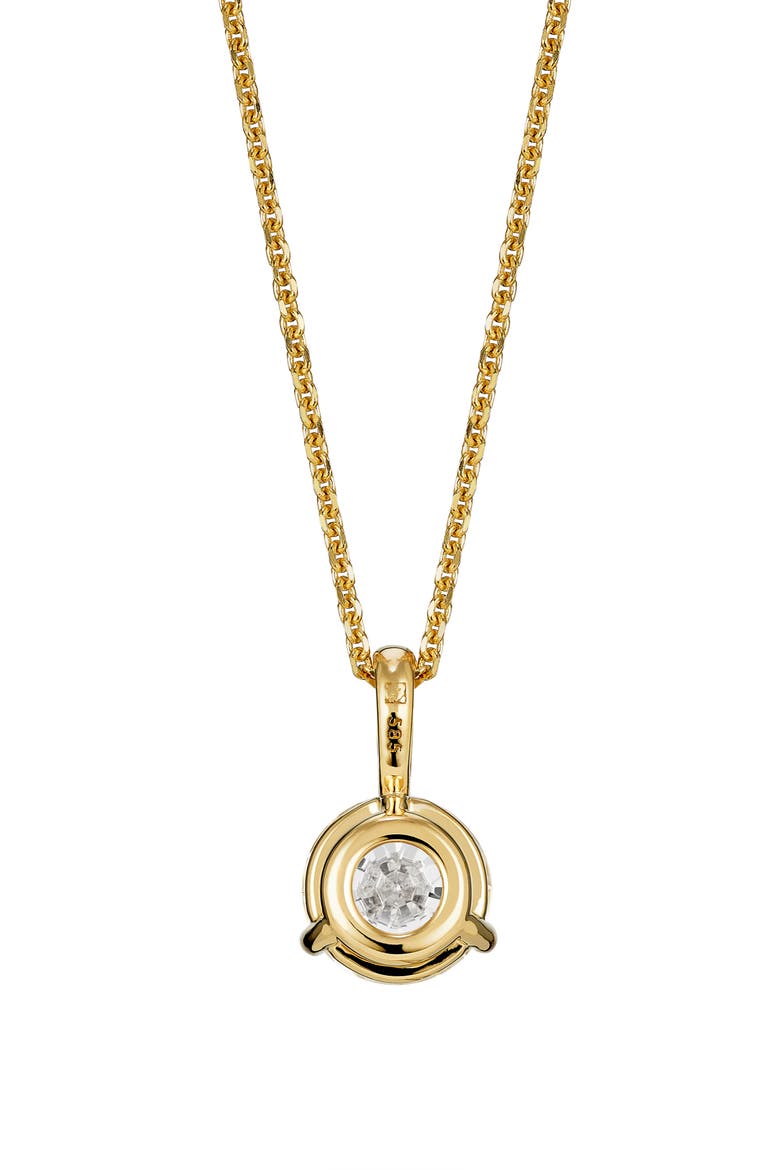 Lab-Grown Diamond Bale Pendant Necklace, Alternate, color, 1.0ctw GOLD