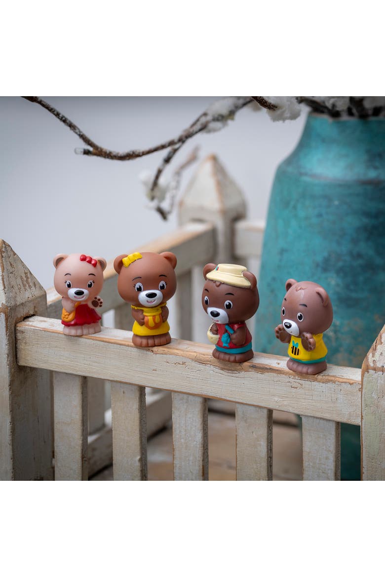 Browny Family 4 Bear Figurines, 1.752", Nature Playset, Alternate, color, Multicolored