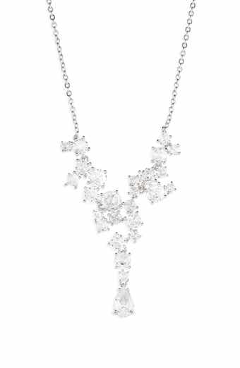 NORDSTROM RACK Cubic Zirconia Cascade Necklace