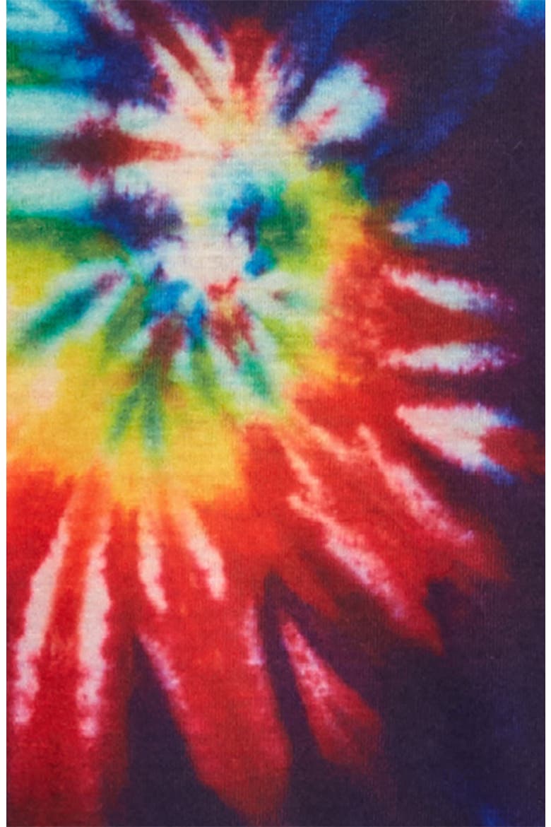 Tie Dye Two-Piece Pajamas, Alternate, color, CHARCOAL