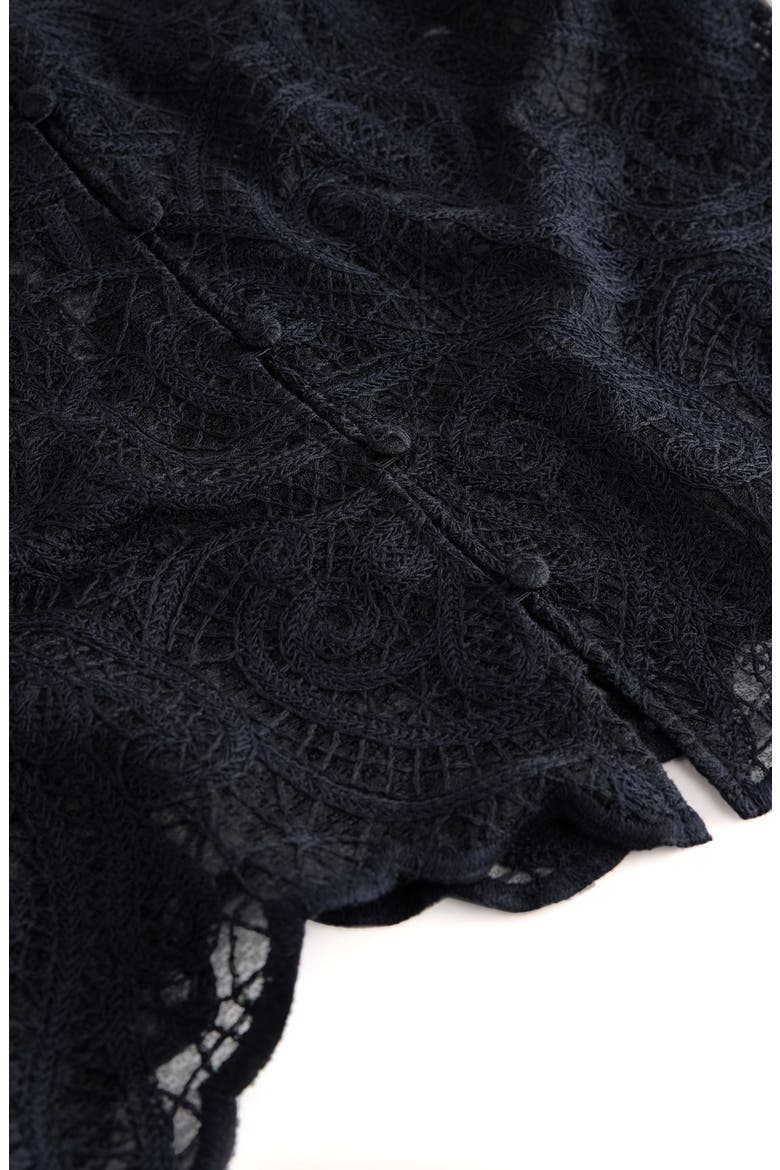 Long Sleeve Lace Top, Alternate, color, BLACK