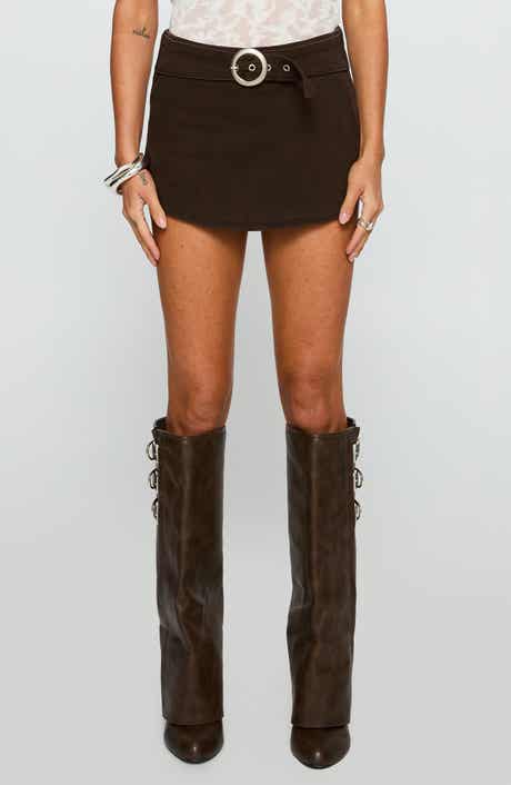 Rookie Belted Denim Miniskort