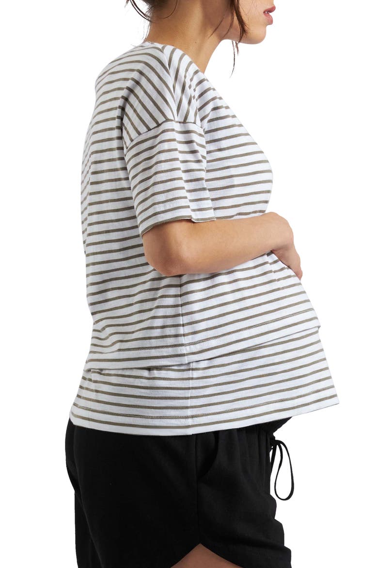 Claudette Nursing Tee, Alternate, color, WHITE INK