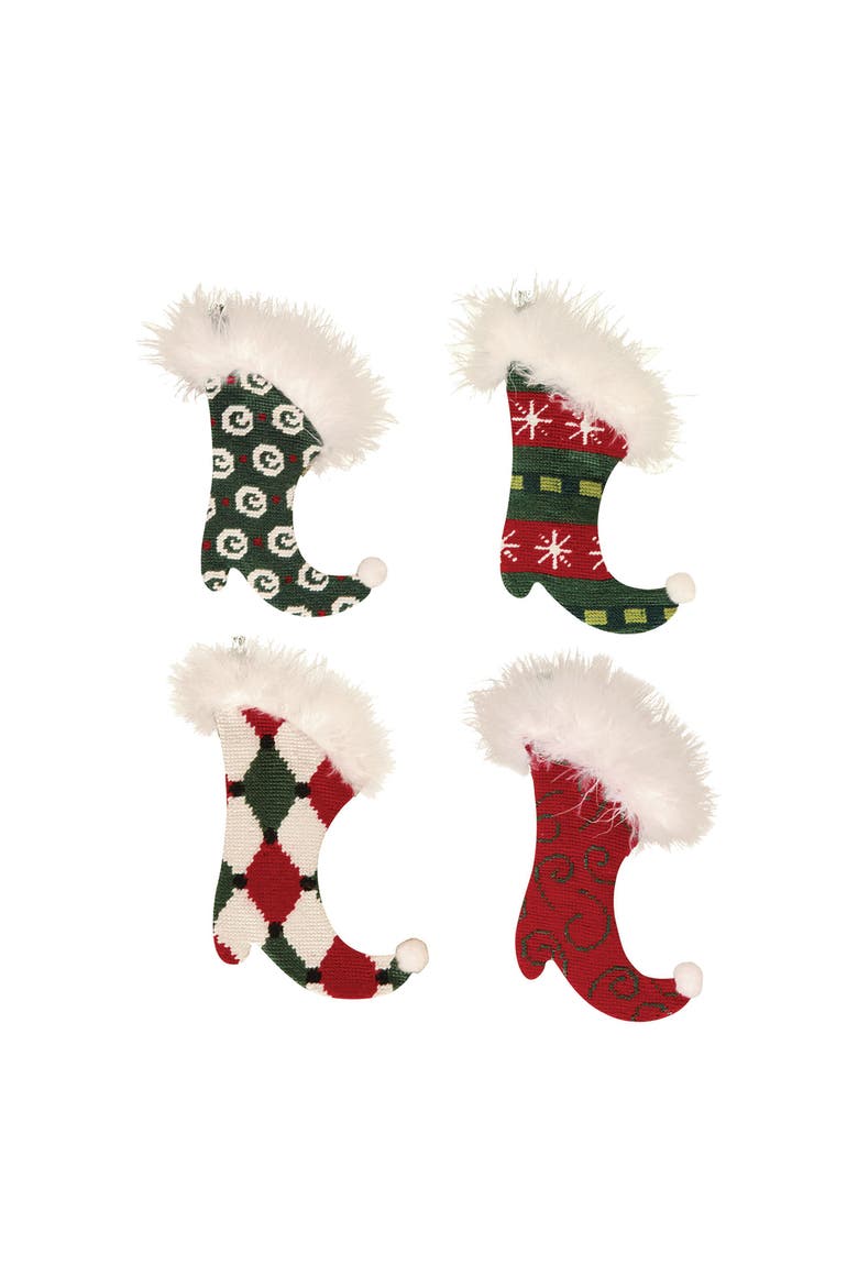 Dancing Petit Point Mini Stocking A/4, Main, color, Red