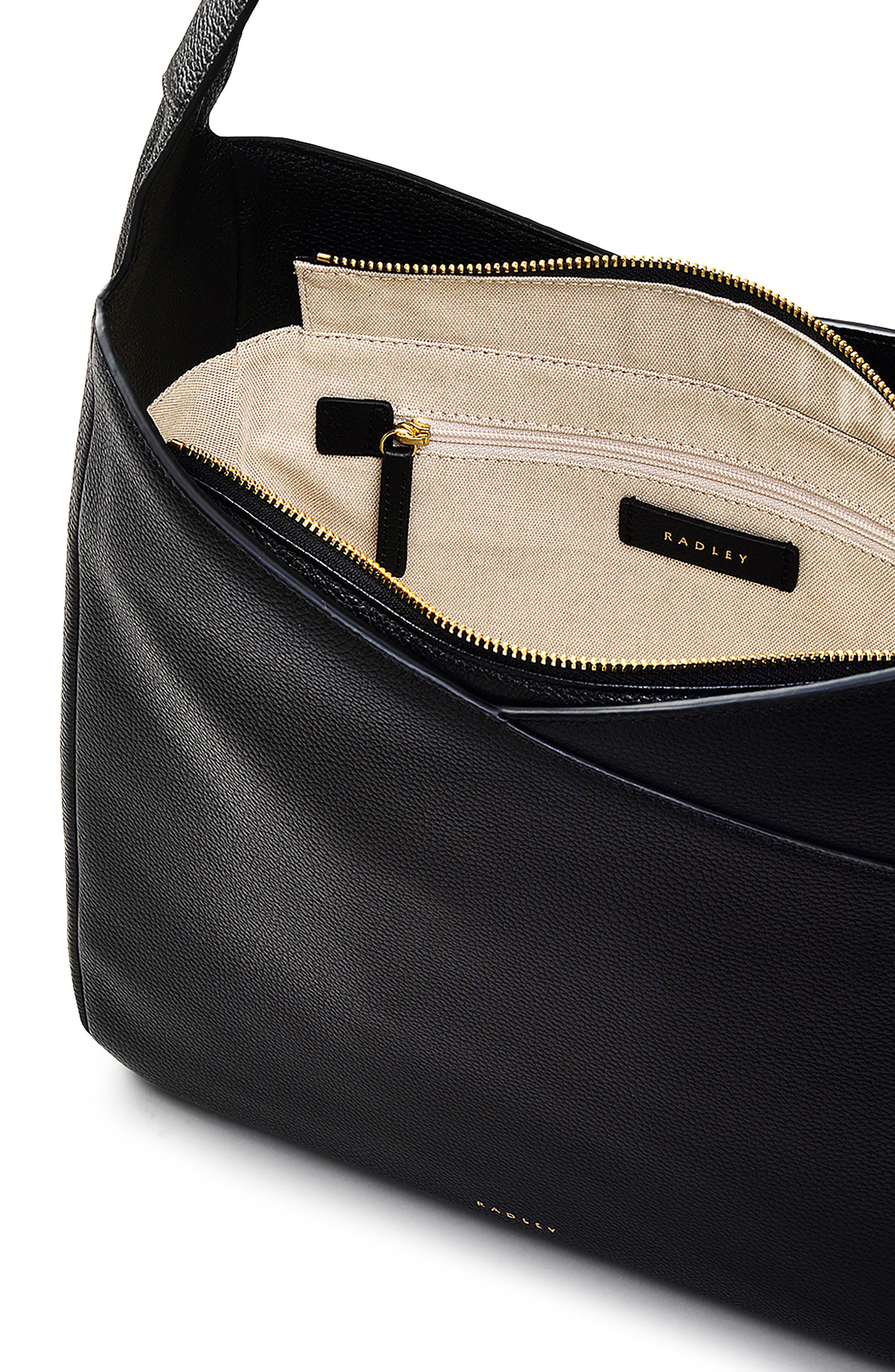 Radley Alpha Road Medium Top Zip Shoulder Bag, Alternate, color, Black