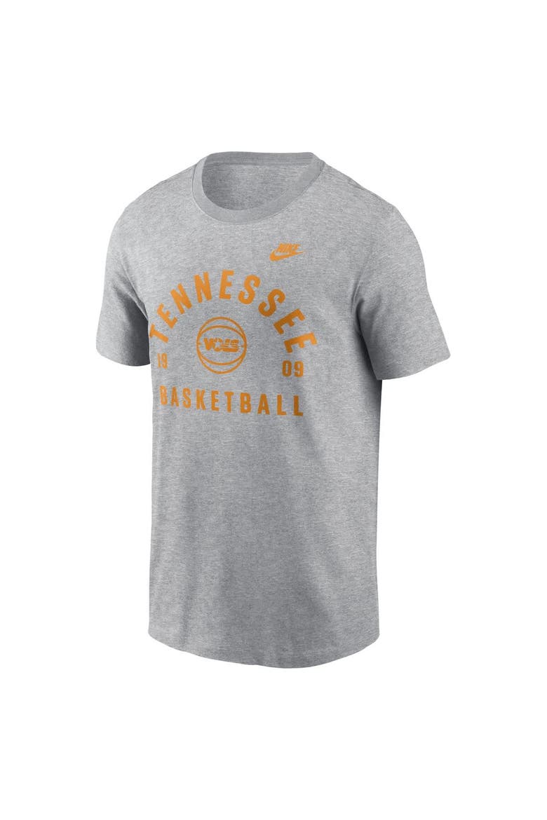 Men's Nike Heather Gray Tennessee Volunteers Basketball Legacy Arch T-Shirt, Alternate, color, Heather Gray