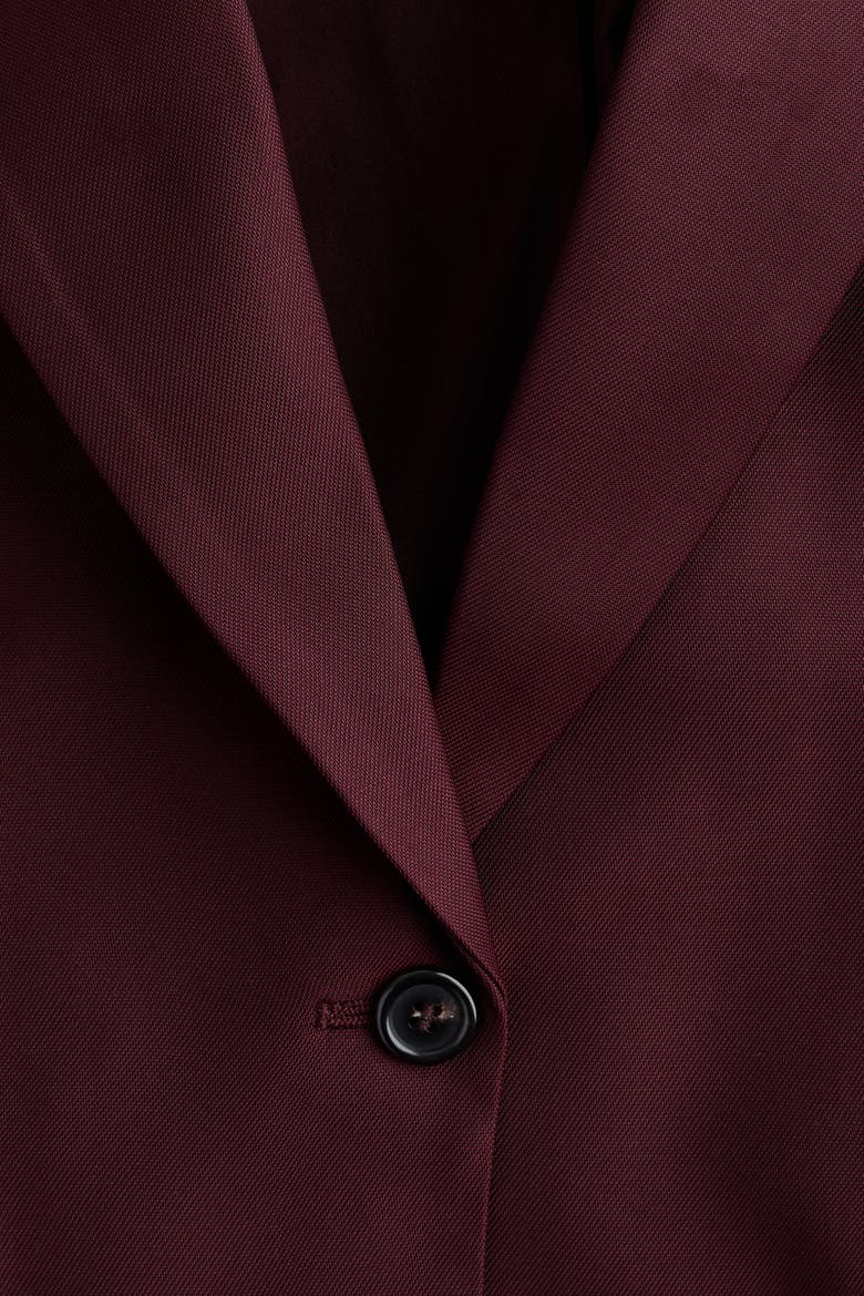 Single-breasted Blazer, Alternate, color, Burgundy