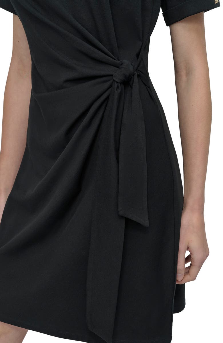 DKNY Side Tie A-Line Dress, Alternate, color,