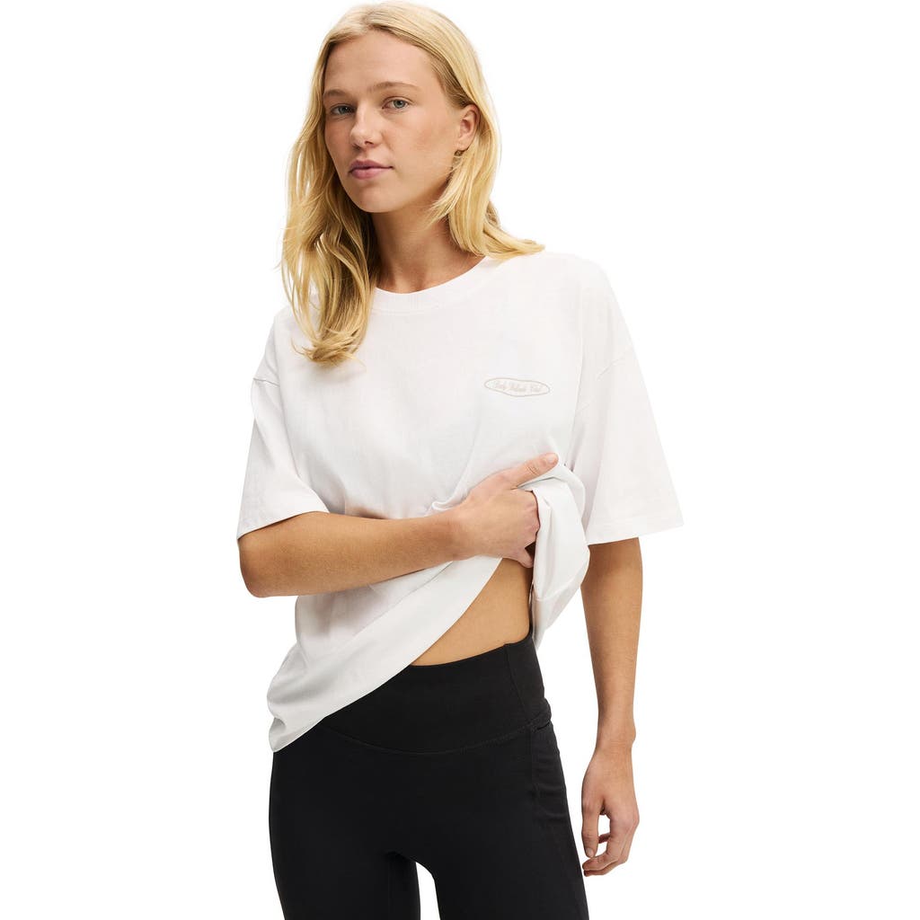 Cotton On Body Active Graphic Tee In White