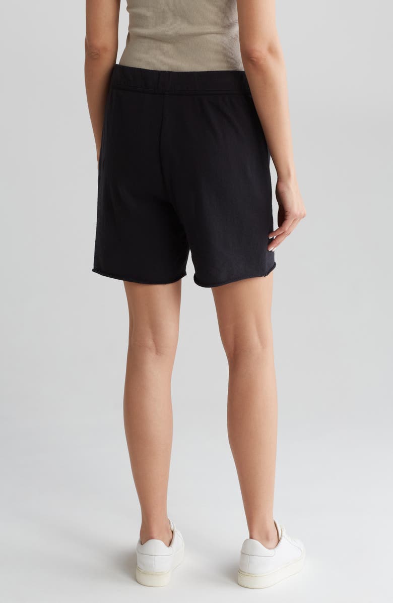 James Perse French Terry Shorts, Alternate, color, Black