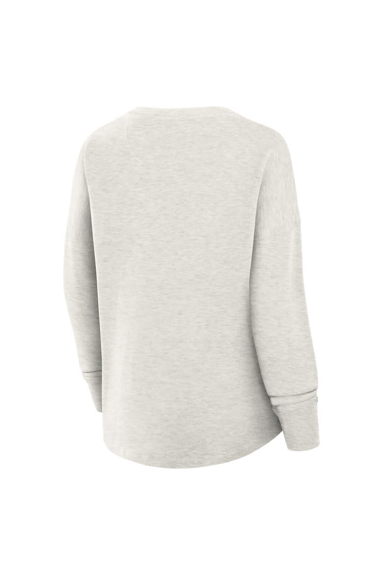 Women's Fanatics Heather Gray Pittsburgh Steelers Oversized Hometown Pullover Sweatshirt, Alternate, color, Heather Gray