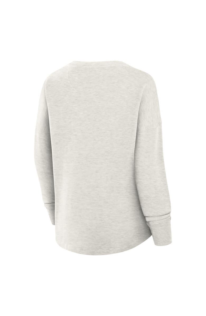 FANATICS Women's Fanatics Heather Gray Pittsburgh Steelers Oversized Hometown Pullover Sweatshirt, Alternate, color, Heather Gray