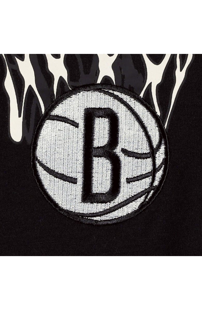 TOMMY JEANS Men's Tommy Jeans Black Brooklyn Nets Tim Backboard T-Shirt, Alternate, color, Black