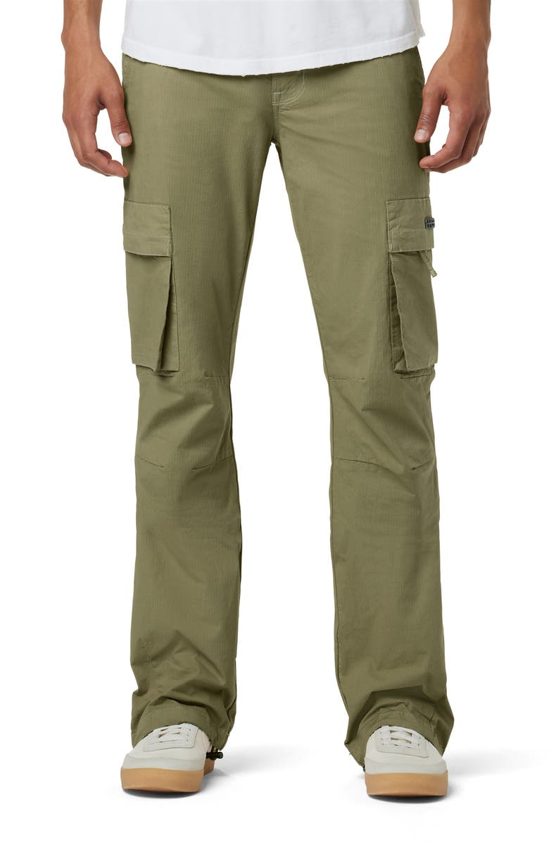 Hudson Jeans Walker Kick Flare Ripstop Cargo Jeans, Main, color, 