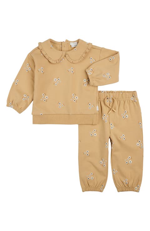 Farm Floral Cotton Sweatshirt & Sweatpants Set (Baby)
