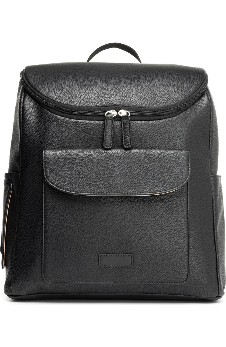 Babymel Lennox Convertible Faux Leather Diaper Bag, Main, color,
