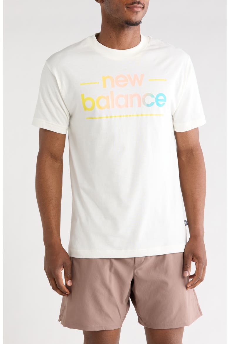 Linear Graphic T-Shirt, Main, color, SEA SALT