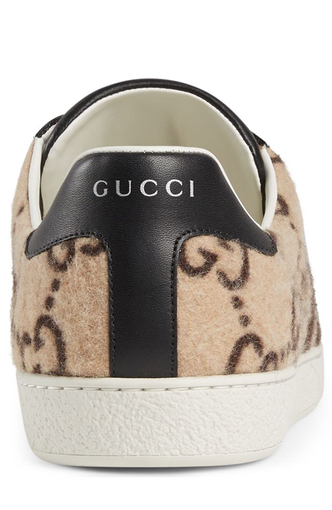 Gucci New Ace GG Logo Sneaker, Alternate, color, 
