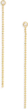 NORDSTROM RACK Demi Fine Cubic Zirconia Ball Chain Linear Drop Earrings