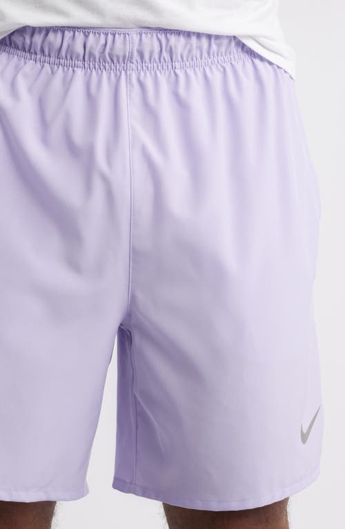 Nike Dri-fit Challenger Athletic Shorts In Purple