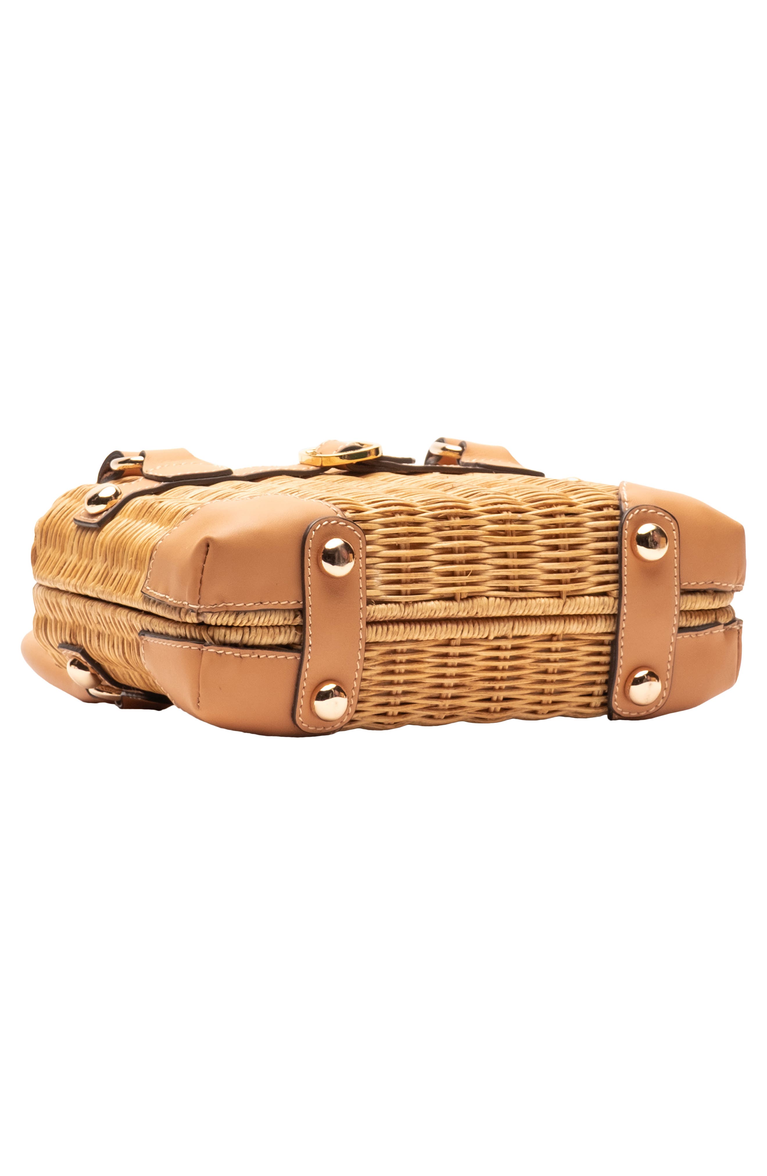Frances Valentine Lady Basket Wicker Handheld Bag, Alternate, color, Toast