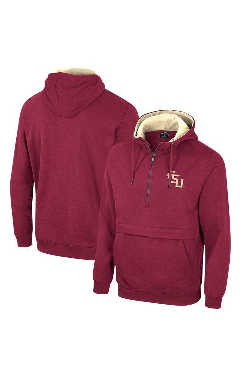 COLOSSEUM Men's Colosseum Garnet Florida State Seminoles Half-Zip Hoodie, Main, color,