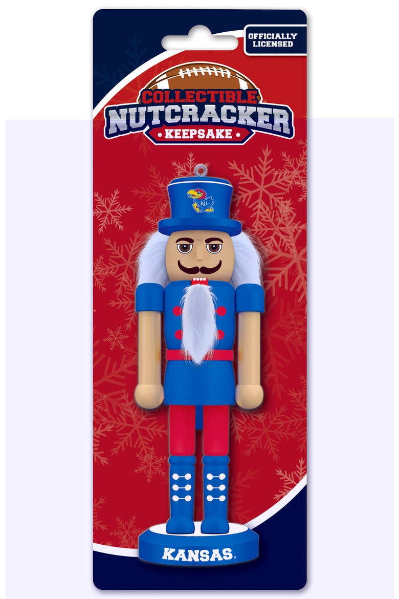 Kansas Jayhawks Keepsake Nutcracker, Alternate, color, Multicolor