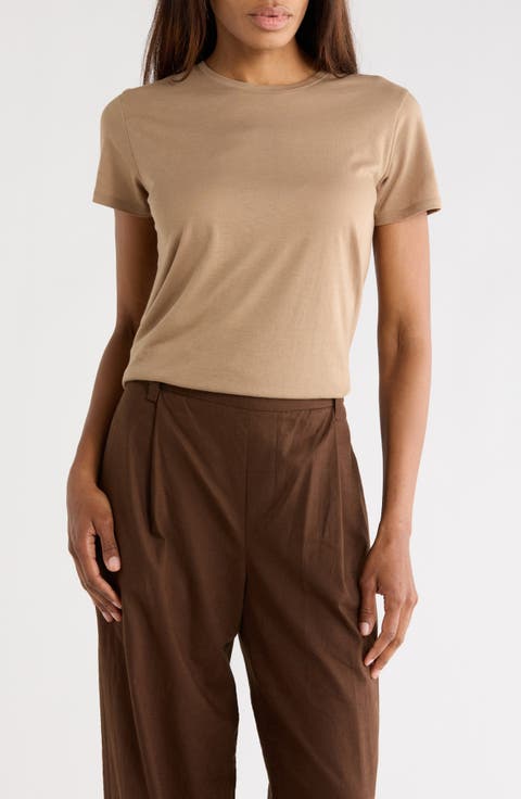 Crewneck Shirt Tail T-Shirt