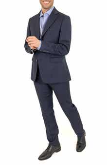 PinoPorte Trim Fit Wool Suit