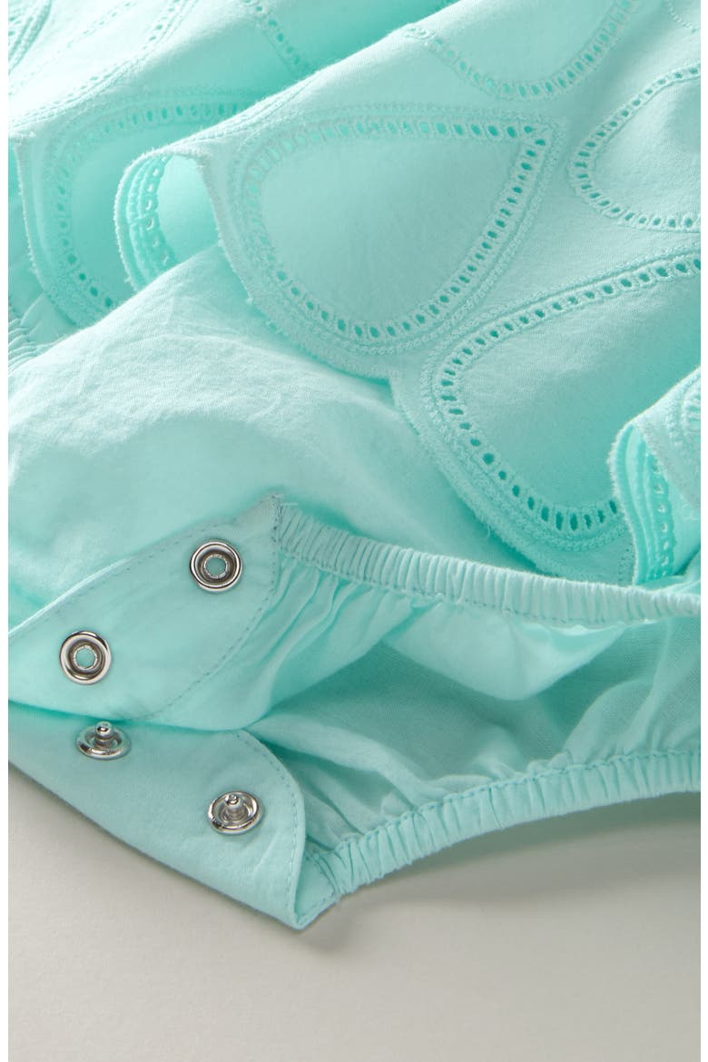 Scallop Skirted Bodysuit, Alternate, color, TEAL DELIGHT
