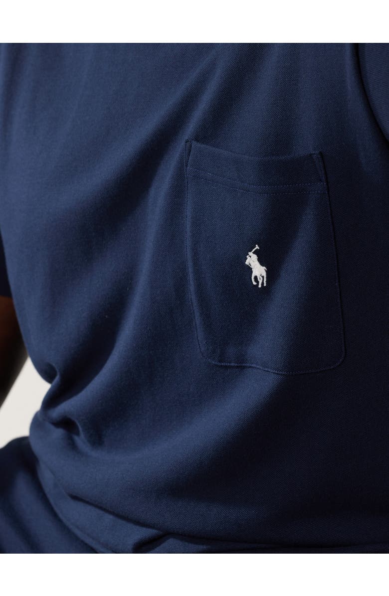 Polo Ralph Lauren Big & Tall Featherweight Pocket Tee, Alternate, color, Cruise Navy