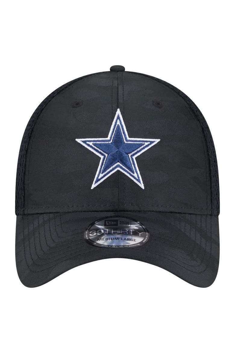 Men's New Era Black Dallas Cowboys Active Camo 39THIRTY Flex Hat, Alternate, color, Black