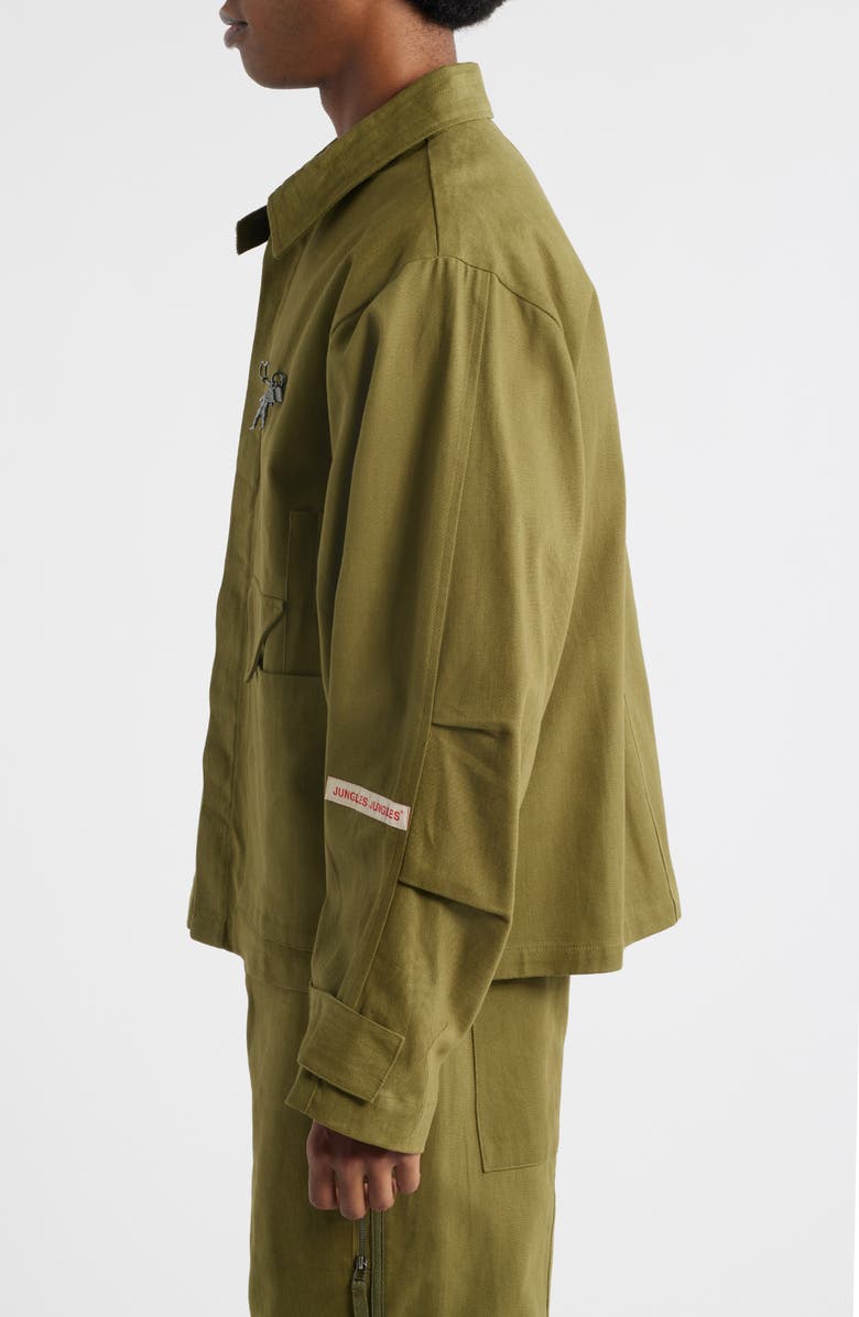 JUNGLES Heavyweight Cotton Drill Jacket, Alternate, color, Green
