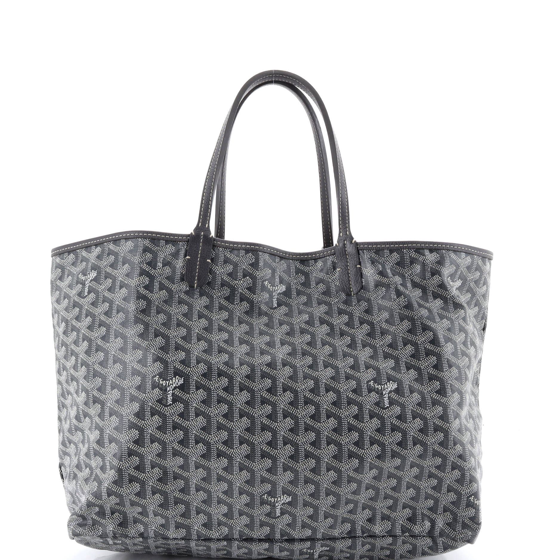 Pre-Owned Goyard Saint Louis Tote Coated Canvas PM, Main, color, Gray