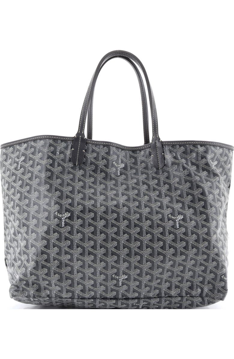 Pre-Owned Goyard Saint Louis Tote Coated Canvas PM, Main, color, Gray