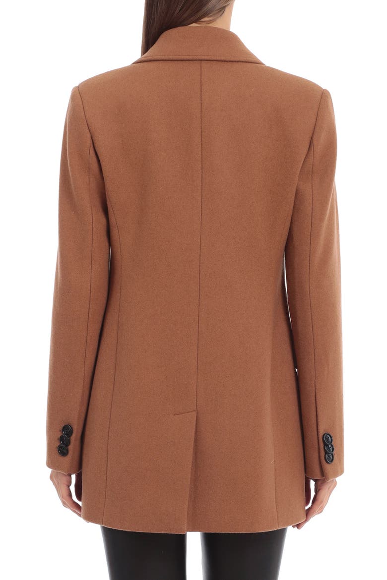 Tailored Double Breasted Coat, Alternate, color, MINK TWILL