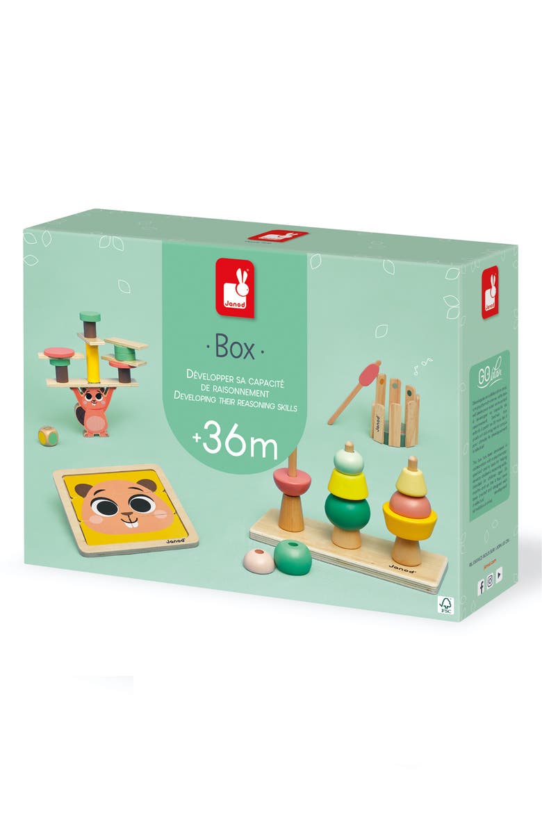 Janod Developmental Activity Box - Ages 36 Months & Up, Alternate, color, Green