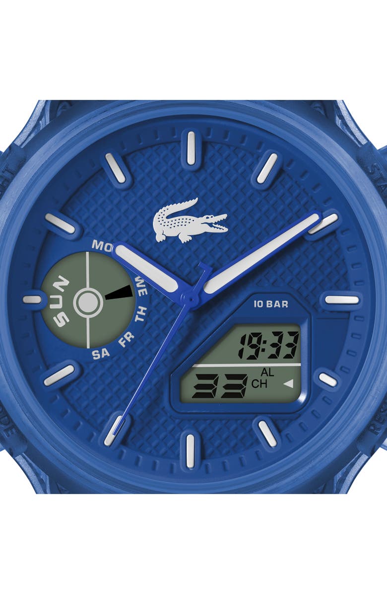 Lacoste LC33 Silicone Strap Watch, 44mm, Alternate, color,