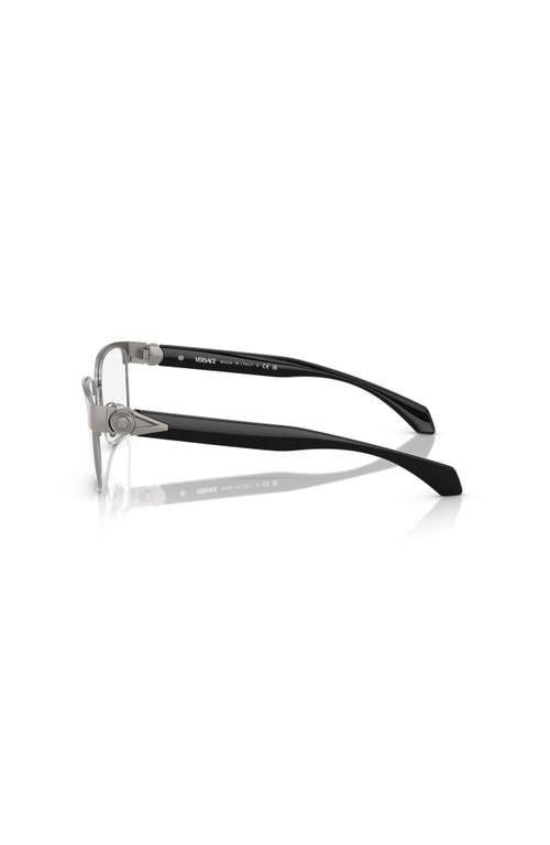 Versace 57mm Square Optical Glasses In Gray