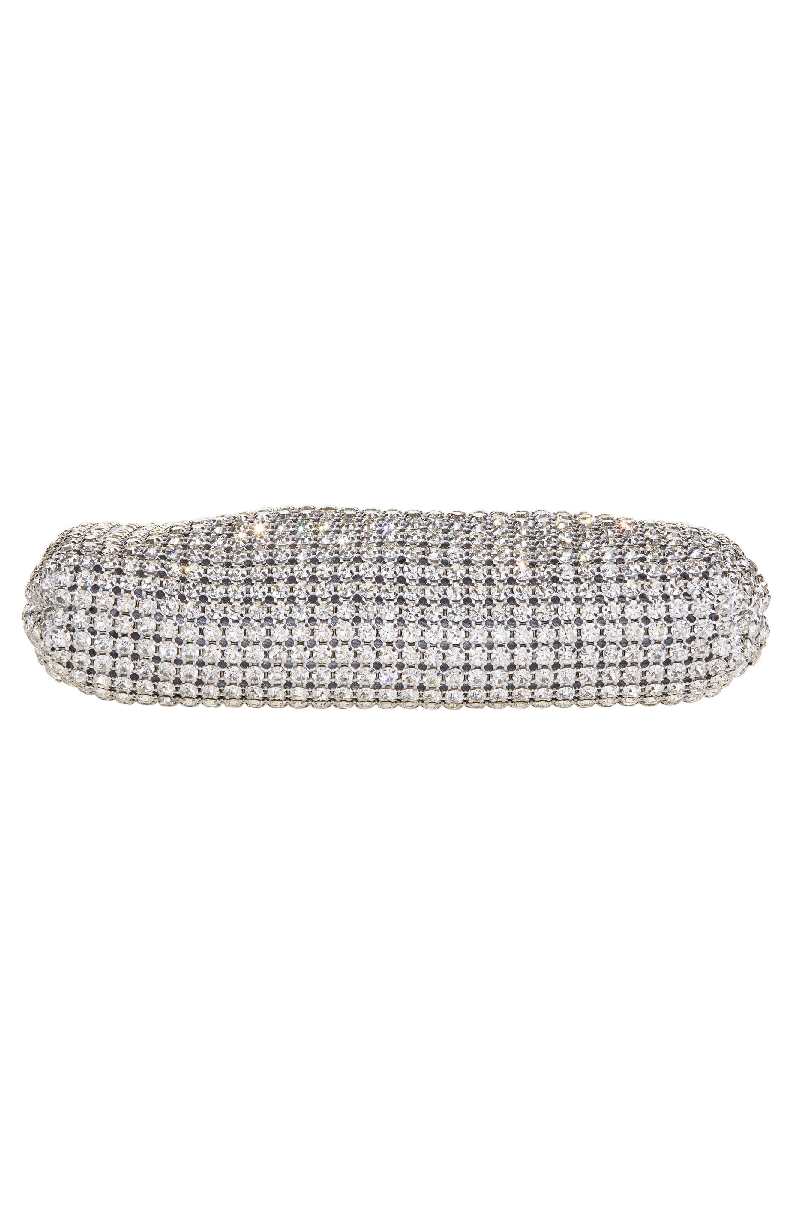 Maud Crystal Tassel Clutch, Alternate, color, SILVER