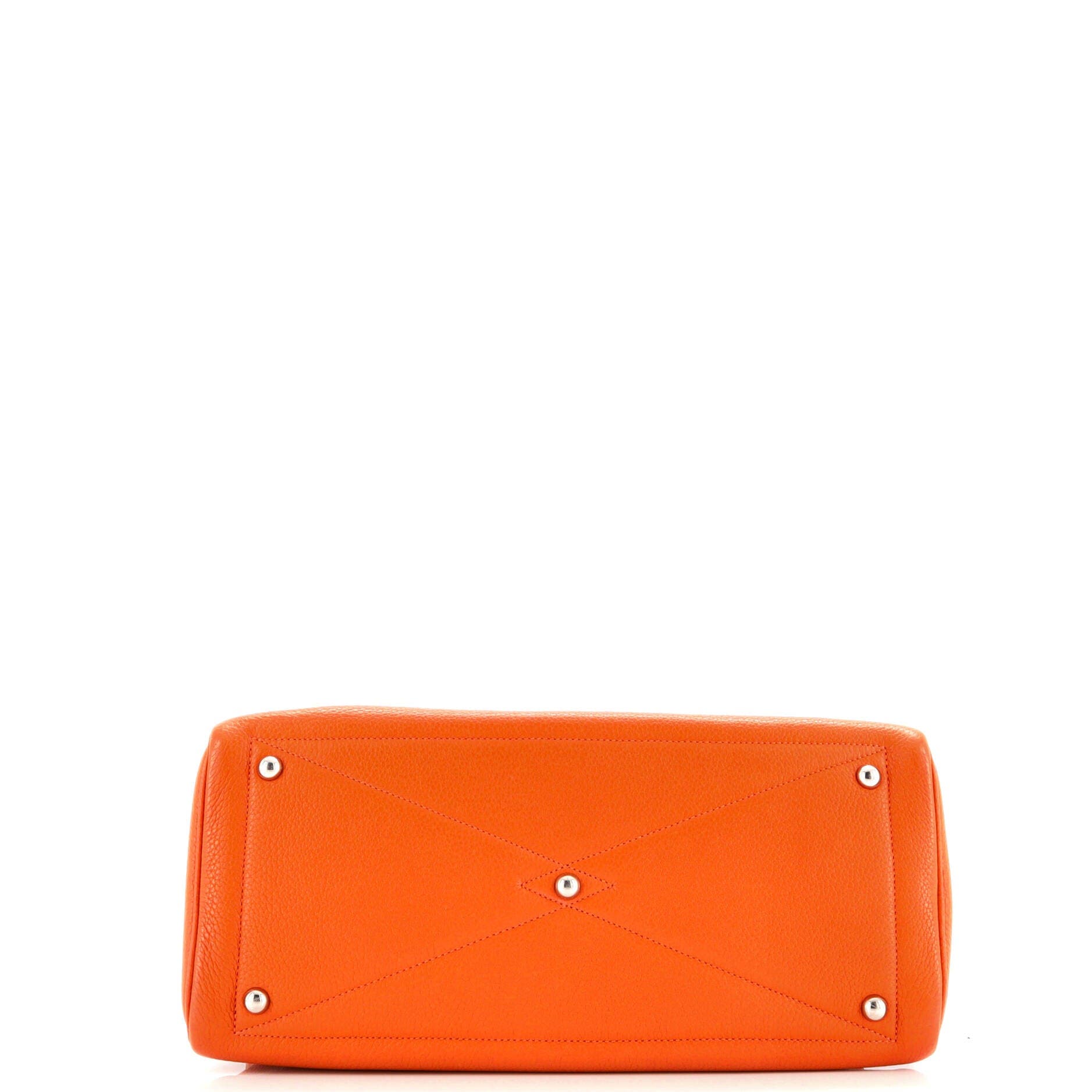 Pre-Owned Hermes Victoria II Bag Clemence 35, Alternate, color, Orange H